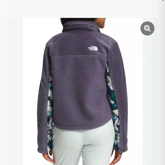 The North Face Kids Purple and Floral Fleece Jacket